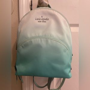Kate Spade turquoise ombré backpack
